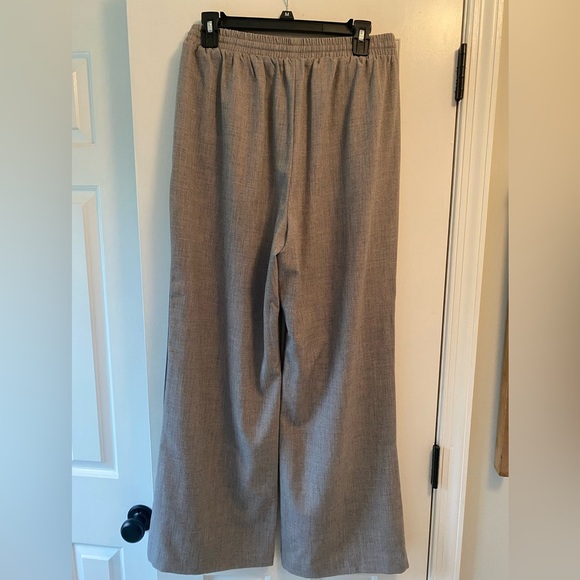 P Cill Women’s Drawstring Grey Wide Leg Pants Size L - Picture 6 of 8